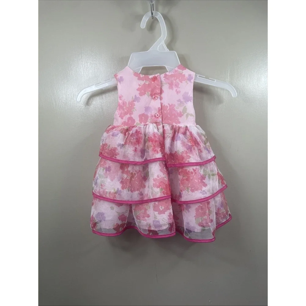Pink Floral Print Tulle Tutu THE CHILDREN'S PLACE Sleeveless Dress 12-18